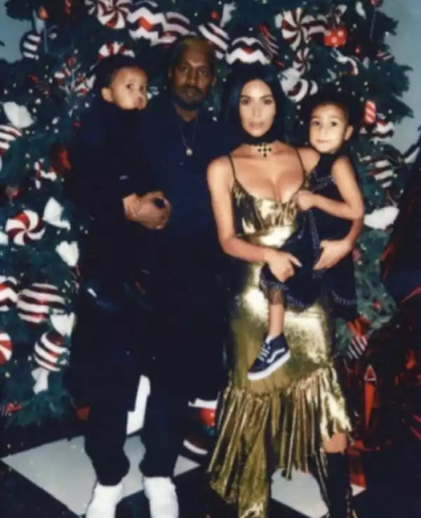Kanye West shares photo of his beautiful family